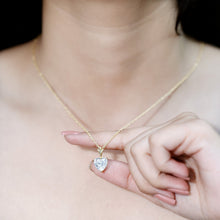 Load image into Gallery viewer, Certified 3.4 Carat Moissanite Heart Necklace for Women