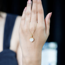 Load image into Gallery viewer, Certified 3.4 Carat Moissanite Heart Necklace for Women