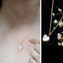 Load image into Gallery viewer, Certified 3.4 Carat Moissanite Heart Necklace for Women