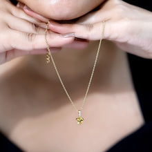 Load image into Gallery viewer, Natural 0.9 Carat Citrine Diamond Heart Locket with Silver Chain