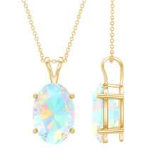 Load image into Gallery viewer, 5.63 Carat Oval Shaped Huge Ethiopian Opal Necklace with Chain
