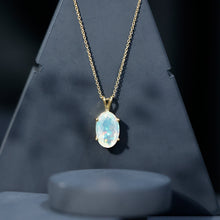 Load image into Gallery viewer, 5.63 Carat Oval Shaped Huge Ethiopian Opal Necklace with Chain