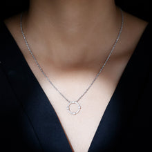 Load image into Gallery viewer, Sterling Silver Moissanite Eternity Necklace With Chain
