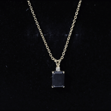 Load image into Gallery viewer, Genuine 1.68 Carat Black Diamond Solitaire Necklace for Women