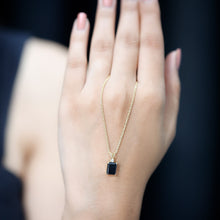 Load image into Gallery viewer, Genuine 1.68 Carat Black Diamond Solitaire Necklace for Women