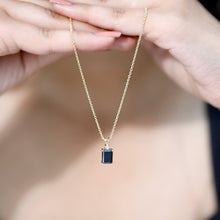 Load image into Gallery viewer, Genuine 1.68 Carat Black Diamond Solitaire Necklace for Women
