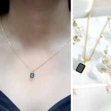 Load image into Gallery viewer, Genuine 1.68 Carat Black Diamond Solitaire Necklace for Women