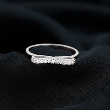 Load image into Gallery viewer, Natural Diamond Bow Promise Ring for Women