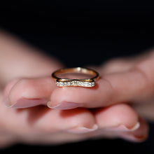 Load image into Gallery viewer, Natural Diamond Bow Promise Ring for Women