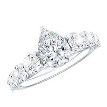 Load image into Gallery viewer, Perfect Pear Engagement Ring with Moissanite