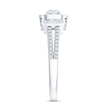 Load image into Gallery viewer, Certified Moissanite Vintage Inspired Engagement Ring