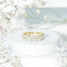 Load image into Gallery viewer, Certified Moissanite Cluster Eternity Band