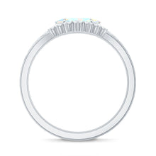 Load image into Gallery viewer, Natural Ethiopian Rainbow Opal Diamond East West Engagement Ring Wedding Band Set