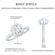 Load image into Gallery viewer, 1.25 Carat Round Lab Grown Diamond Solitaire Engagement Ring