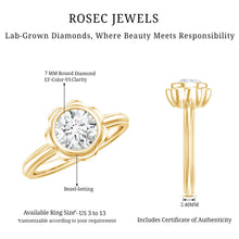 Load image into Gallery viewer, 1.25 Carat Round Lab Grown Diamond Solitaire Engagement Ring