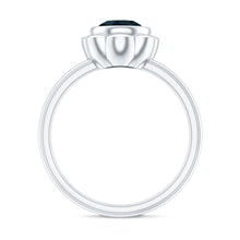 Load image into Gallery viewer, Genuine 1.35 Carat London Blue Topaz Solitaire Engagement Ring