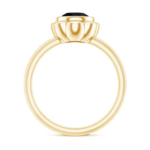 Load image into Gallery viewer, 1.5 Carat Lab Grown Black Diamond Flower Engagement Ring