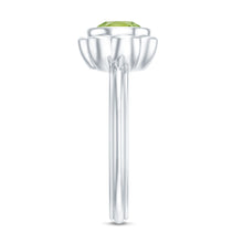 Load image into Gallery viewer, Bezel Set 1.2 Carat Peridot Engagement Ring for Women