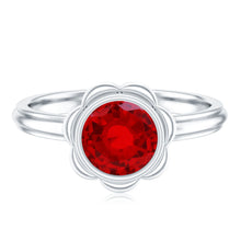 Load image into Gallery viewer, 1.3 Carat Lab Grown Ruby Flower Engagement Ring
