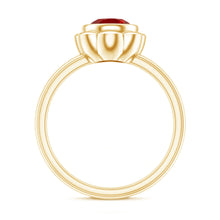 Load image into Gallery viewer, 1.3 Carat Lab Grown Ruby Flower Engagement Ring