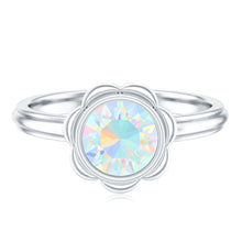Load image into Gallery viewer, 1.5 Carat Ethiopian Opal Engagement Ring for Women