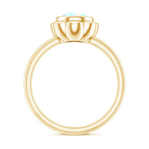 1.5 Carat Ethiopian Opal Engagement Ring for Women
