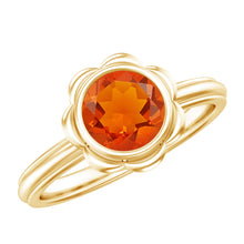 Load image into Gallery viewer, 1.5 Carat Real Fire Opal Flower Engagement Ring