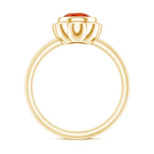 Load image into Gallery viewer, 1.5 Carat Real Fire Opal Flower Engagement Ring