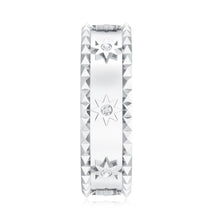 Load image into Gallery viewer, Vintage Inspired Lab Grown Diamond Starburst Wedding Band