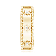 Load image into Gallery viewer, Vintage Inspired Lab Grown Diamond Starburst Wedding Band