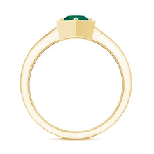 Load image into Gallery viewer, Certified 0.8 Carat Lab Created Emerald Solitaire Engagement Ring