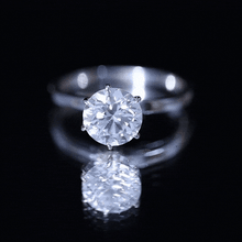 Load image into Gallery viewer, 2 Carat Lab Grown Diamond Solitaire Engagement Ring with Hidden Halo