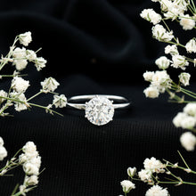 Load image into Gallery viewer, 2 Carat Lab Grown Diamond Solitaire Engagement Ring with Hidden Halo