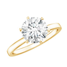 Load image into Gallery viewer, 2 Carat Lab Grown Diamond Solitaire Engagement Ring with Hidden Halo