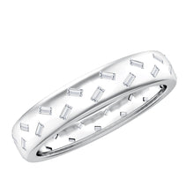 Load image into Gallery viewer, Baguette Cut Lab Grown Diamond Wedding Band With Certificate