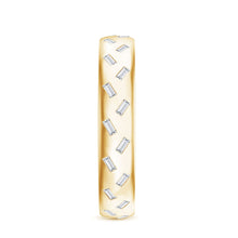 Load image into Gallery viewer, Baguette Cut Lab Grown Diamond Wedding Band With Certificate