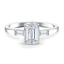 Load image into Gallery viewer, 2 CT Lab Grown Diamond Emerald Cut Engagement Ring