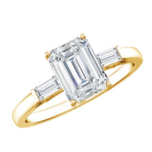 Load image into Gallery viewer, 2 CT Lab Grown Diamond Emerald Cut Engagement Ring