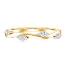 Load image into Gallery viewer, Marquise Cut Lab Grown Diamond Wedding Band