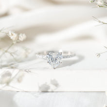 Load image into Gallery viewer, 2 Carat Lab Grown Diamond Heart Engagement Ring for Her