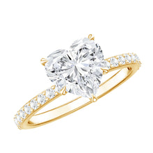 Load image into Gallery viewer, 2 Carat Lab Grown Diamond Heart Engagement Ring for Her