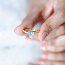 Load image into Gallery viewer, 2 Carat Lab Grown Diamond Heart Engagement Ring for Her