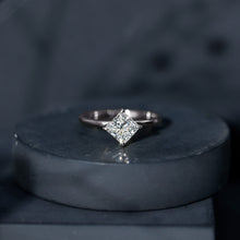 Load image into Gallery viewer, 1.25 CT Princess Cut Lab Grown Diamond Solitaire Engagement Ring