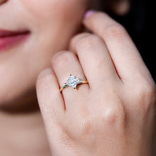 Load image into Gallery viewer, 1.25 CT Princess Cut Lab Grown Diamond Solitaire Engagement Ring