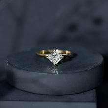 Load image into Gallery viewer, 1.25 CT Princess Cut Lab Grown Diamond Solitaire Engagement Ring