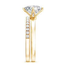 Load image into Gallery viewer, Princess Cut Lab Grown Diamond Ring With Wedding Band