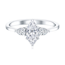 Load image into Gallery viewer, Certified Lab Grown Diamond Three Stone Engagement Ring for Women