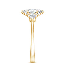 Load image into Gallery viewer, Certified Lab Grown Diamond Three Stone Engagement Ring for Women