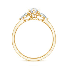 Load image into Gallery viewer, Certified Lab Grown Diamond Three Stone Engagement Ring for Women