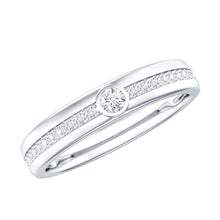 Load image into Gallery viewer, Bezel Set Diamond Unisex Wedding Band